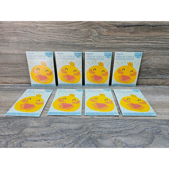 Spalife Feeling Like A Spring Chick Lip And Under Eye Masks with Green Tea - Picture 1 of 3